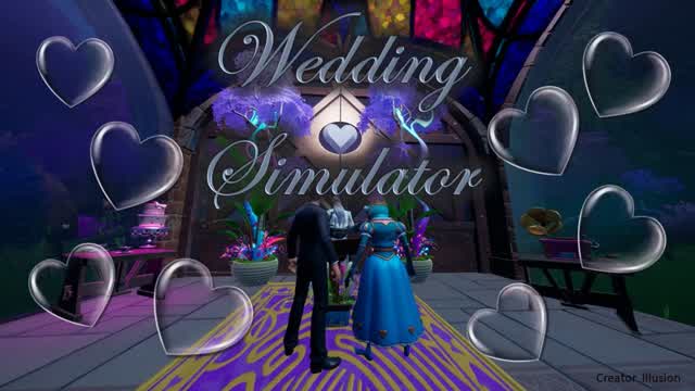 💘 The Wedding Simulator 💘 — Fortnite Creative map cover art