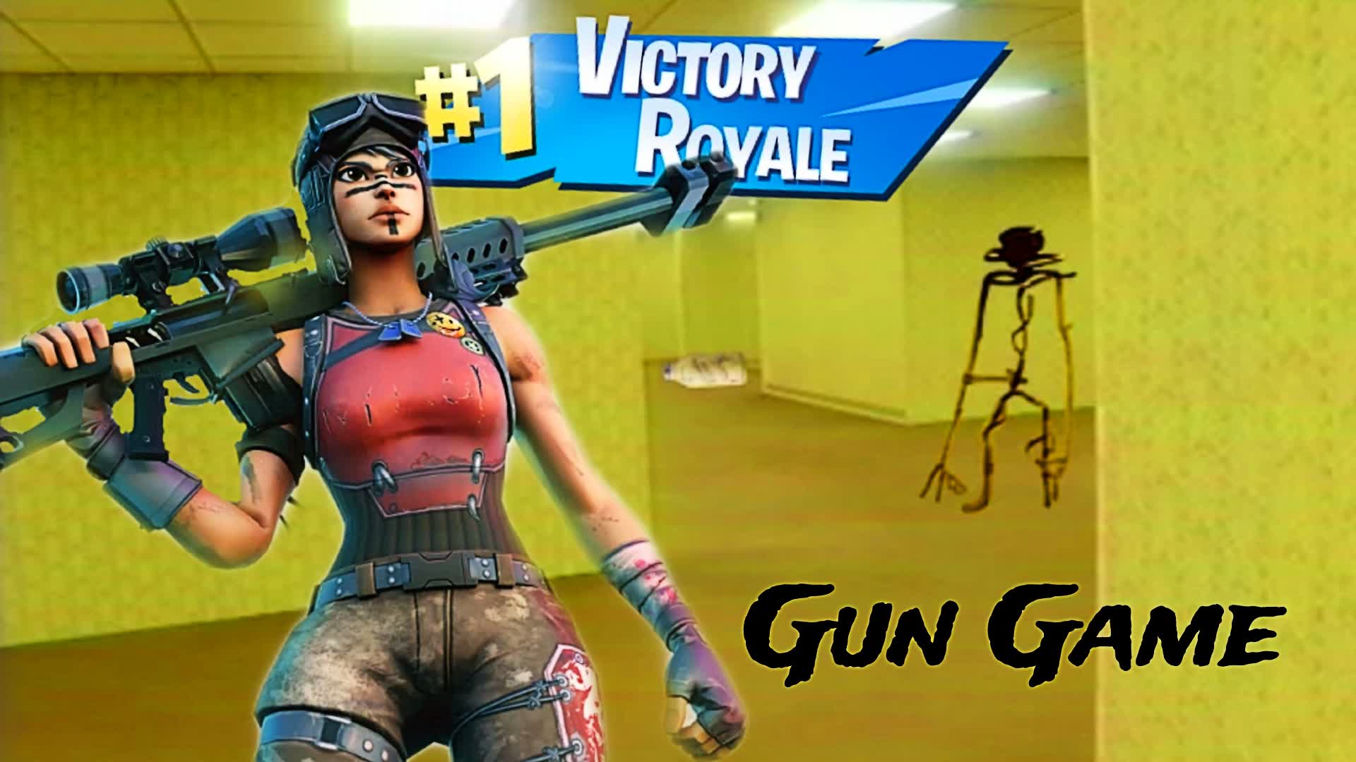 BACKROOMS GUN GAME — Fortnite Creative map