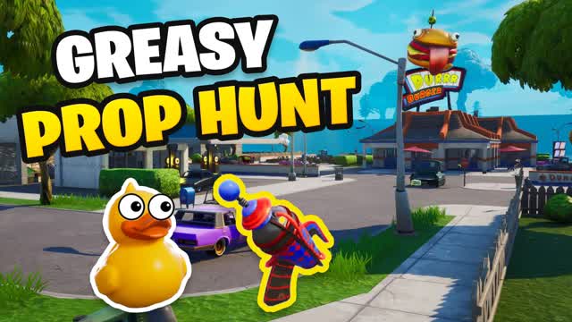 Greasy Prop Hunt 🏡 — Fortnite Creative map cover art