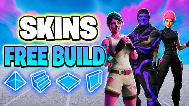 ALL SKINS FREE BUILD — Fortnite Creative map