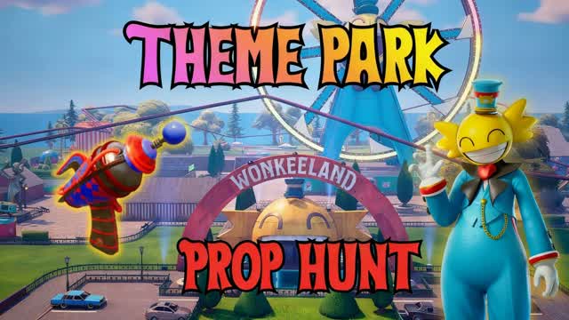 Theme Park Prop Hunt | WONKEELAND — Fortnite Creative map
