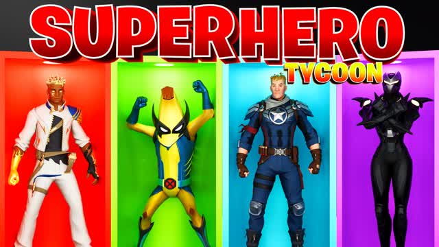SUPERHERO TYCOON 2🦸 — Fortnite Creative map cover art