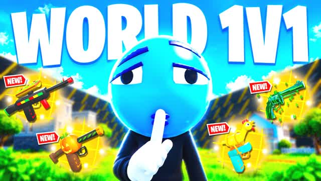WORLD 1V1 FFA - RANKED BUILD FIGHTS — Fortnite Creative map cover art