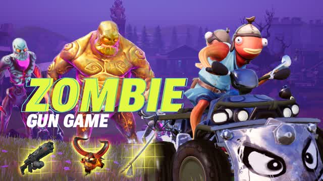 Zombie Gun Game — Fortnite Creative map cover art