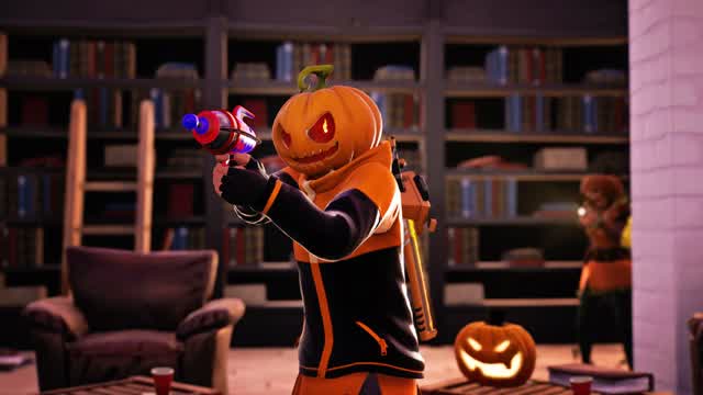 Haunted Library Prop Hunt — Fortnite Creative map