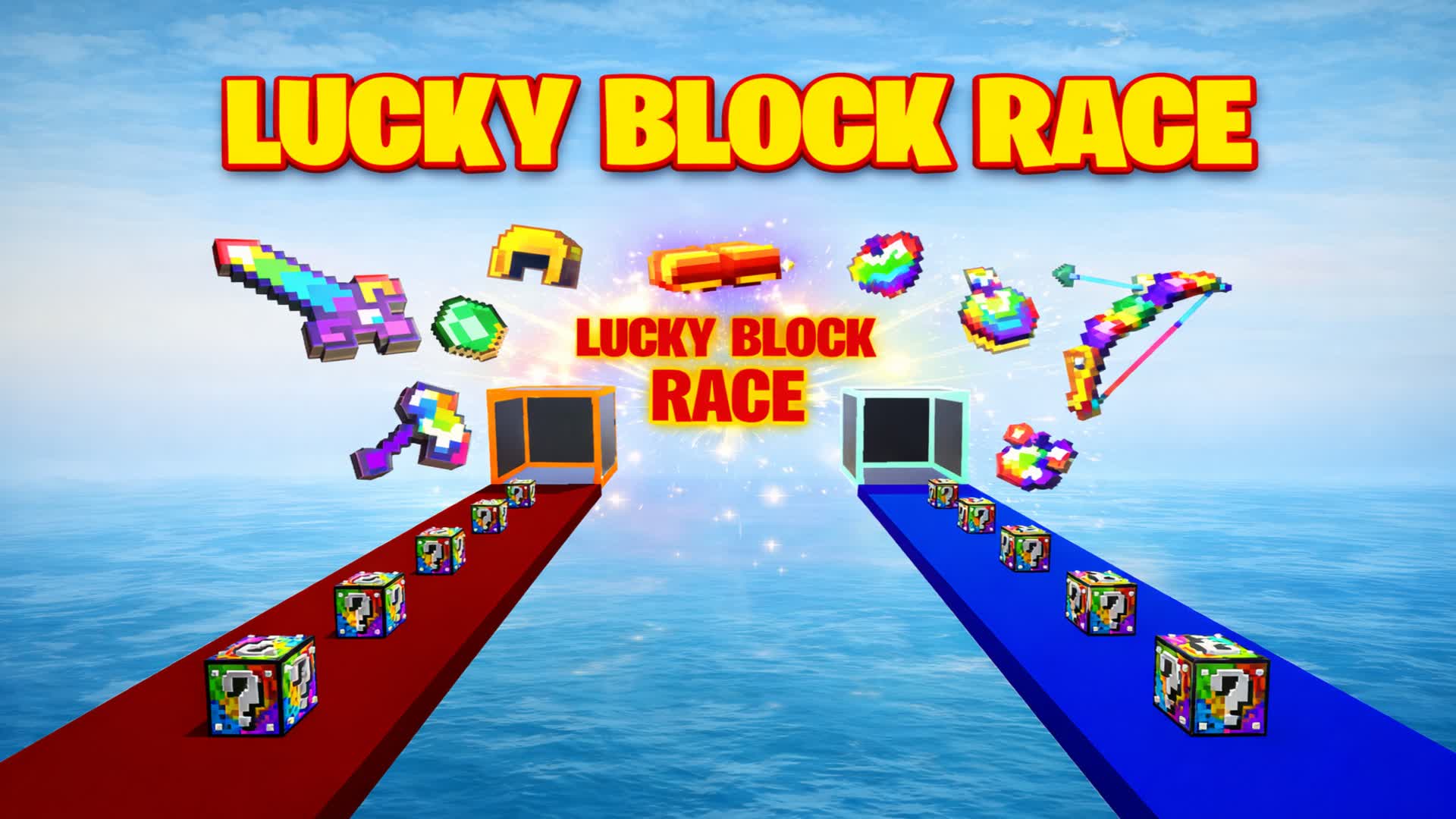 LUCKY BLOCK RACE 🍀🏆| Lucky Race🍀🏆 — Fortnite Creative map