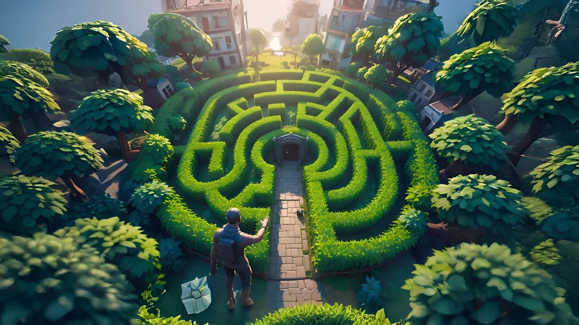 Maze race 1-4 players — Fortnite Creative map