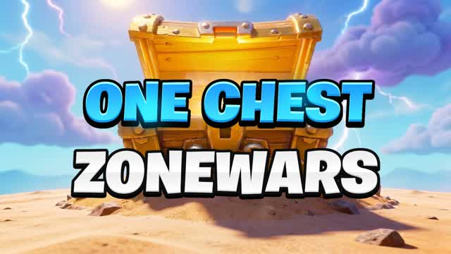 ONE CHEST ZONE WARS — Fortnite Creative map cover art