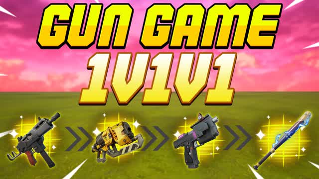 1v1v1 Gun game FFA — Fortnite Creative map cover art