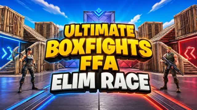 ULTIMATE BOXFIGHTS FFA KILL RACE — Fortnite Creative map cover art