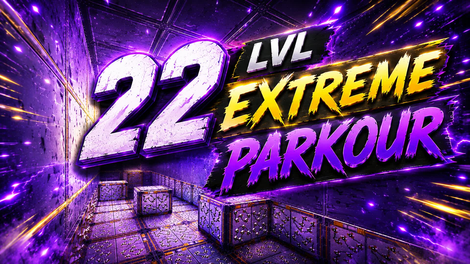 Extreme 22 Level Parkour — Fortnite Creative map