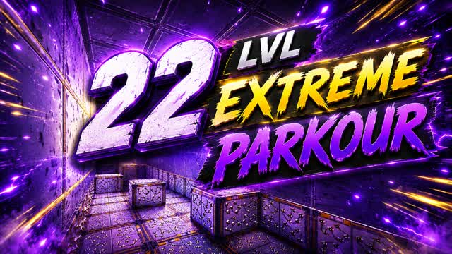 Extreme 22 Level Parkour — Fortnite Creative map