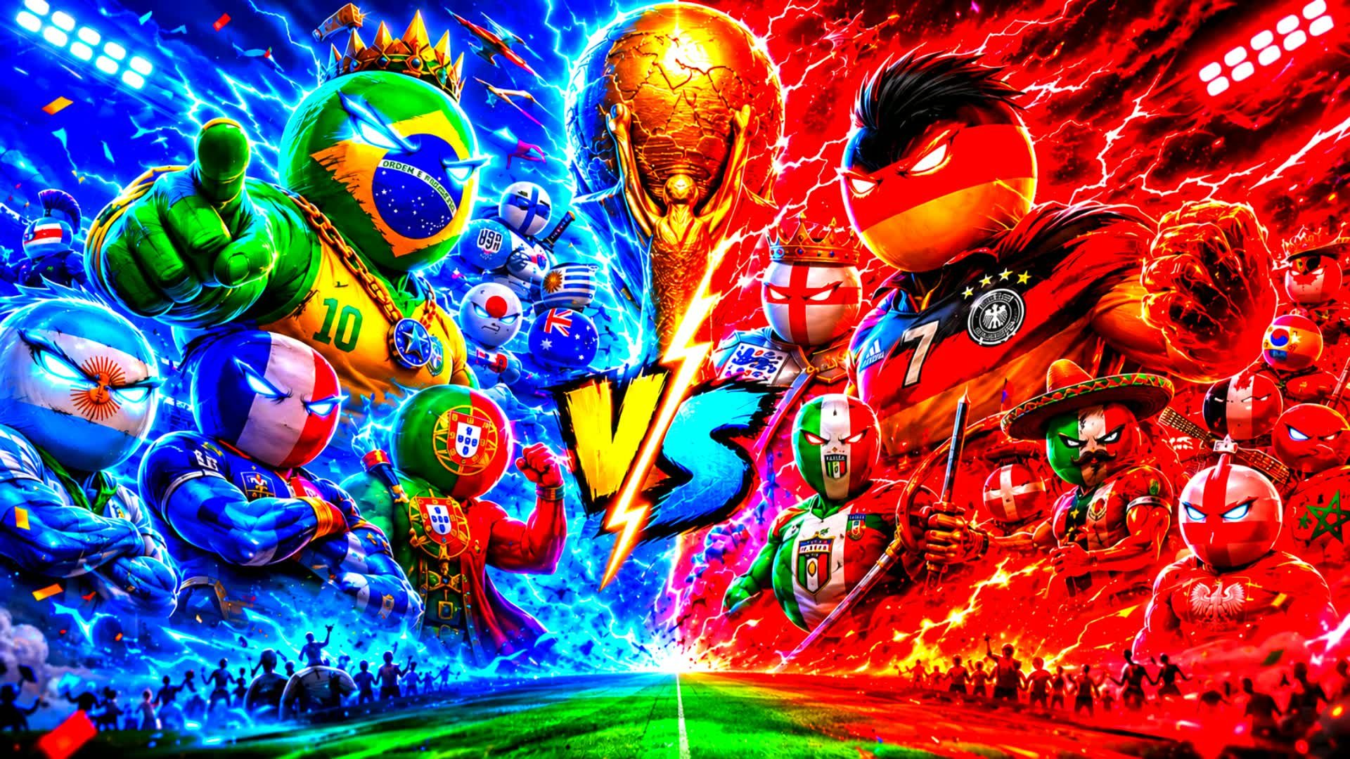 WORLD CUP RED VS BLUE π΄π΅ β Fortnite Creative map