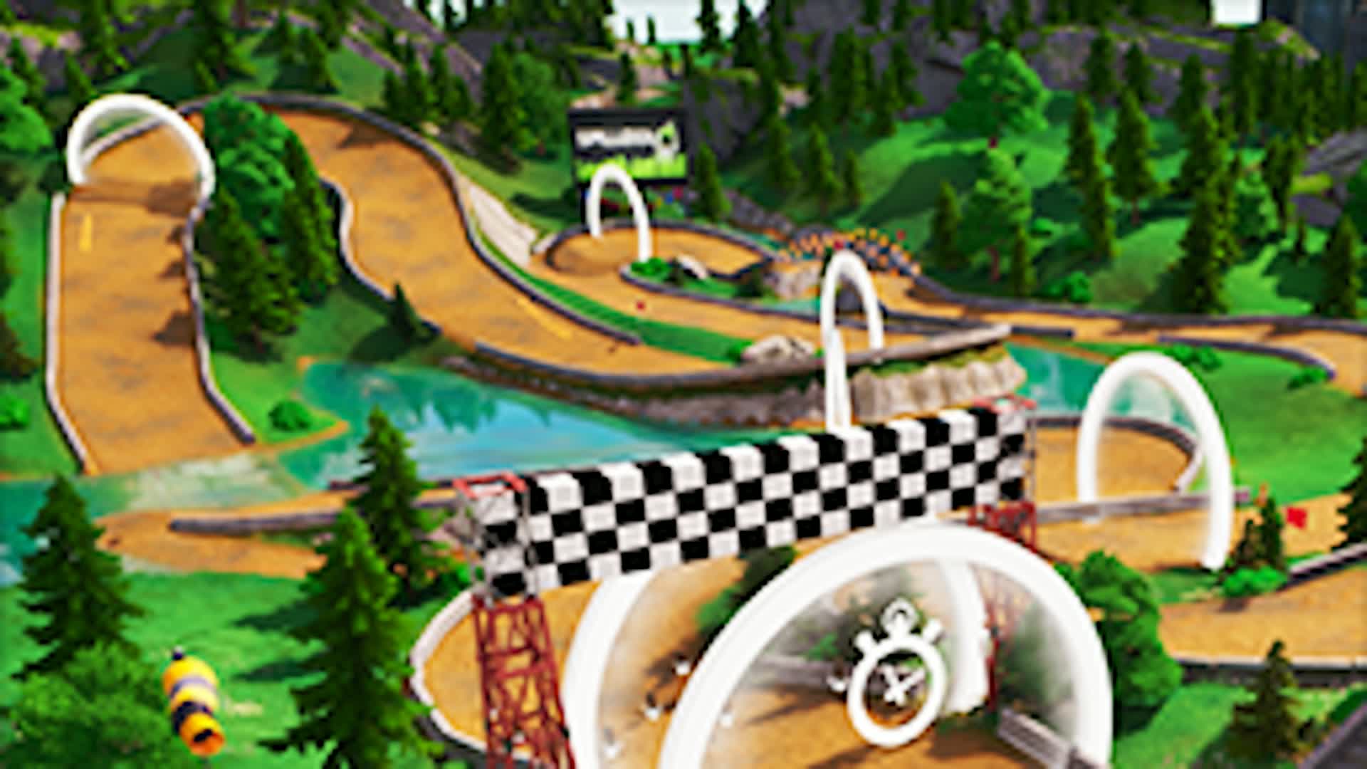 The best car race — Fortnite Creative map