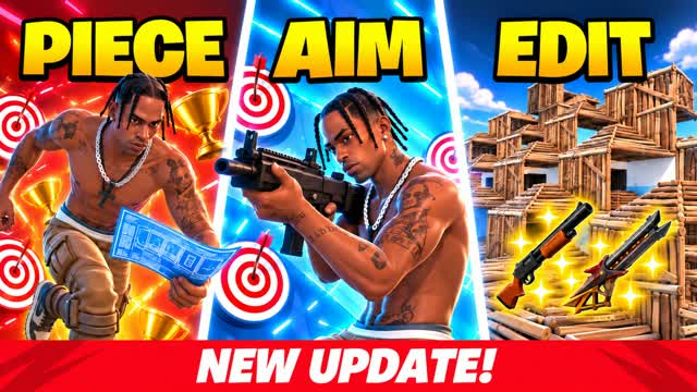 🎯 AIM EDIT PIECE PRACTICE MECHANICS 1V1 — Fortnite Creative map