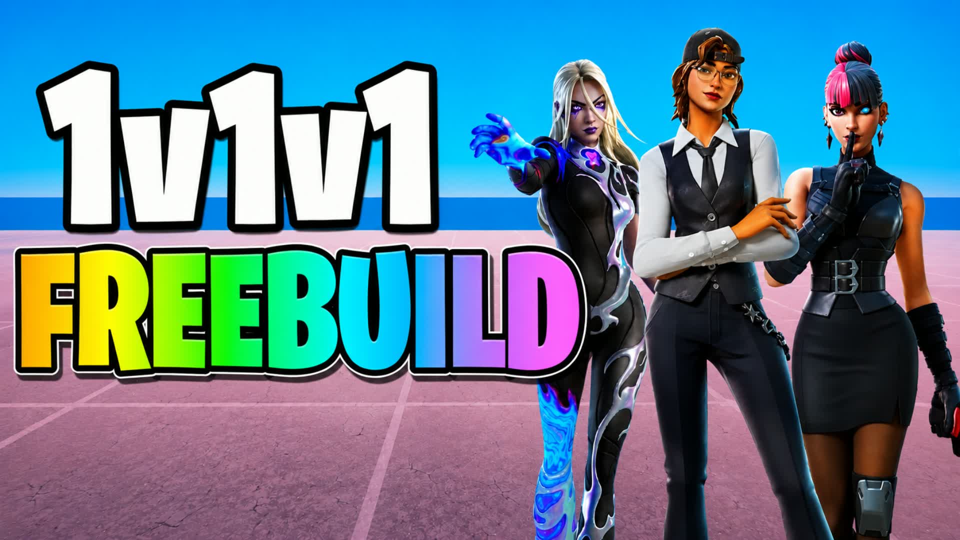 1v1 Freebuild FFA — Fortnite Creative map