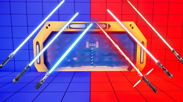 🔴 RED VS. BLUE 🔵- TEAM BATTLE — Fortnite Creative map cover art