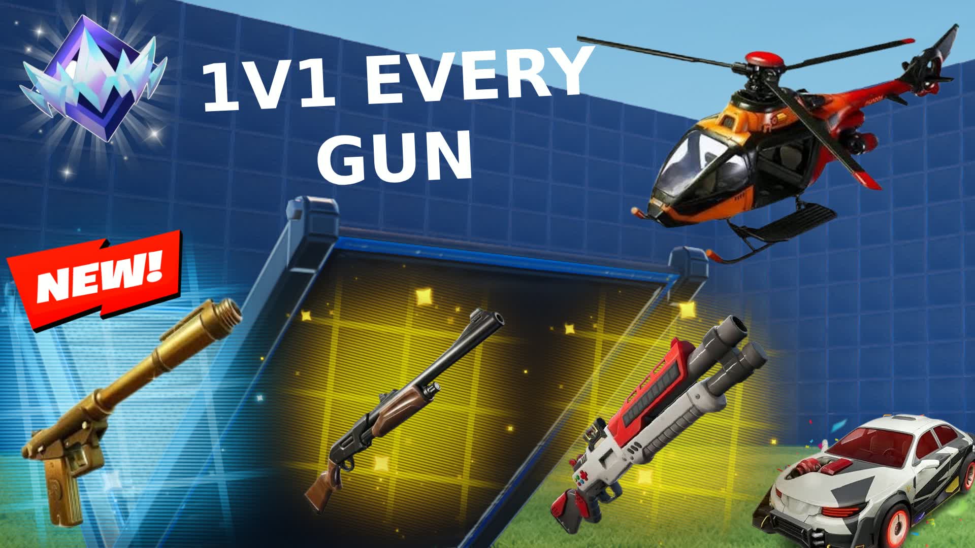 1V1 ALL GUNS ARENA 🔫 — Fortnite Creative map