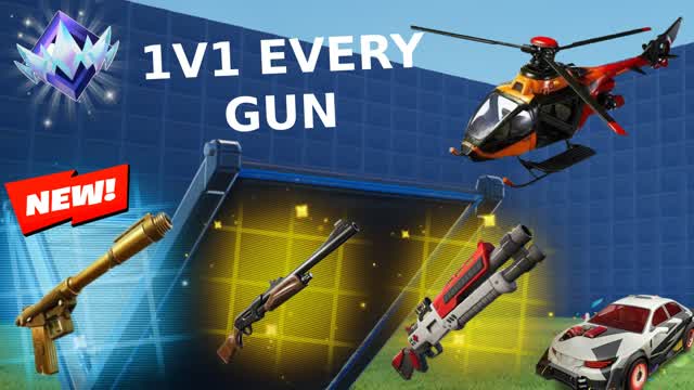 1V1 ALL GUNS ARENA 🔫 — Fortnite Creative map cover art