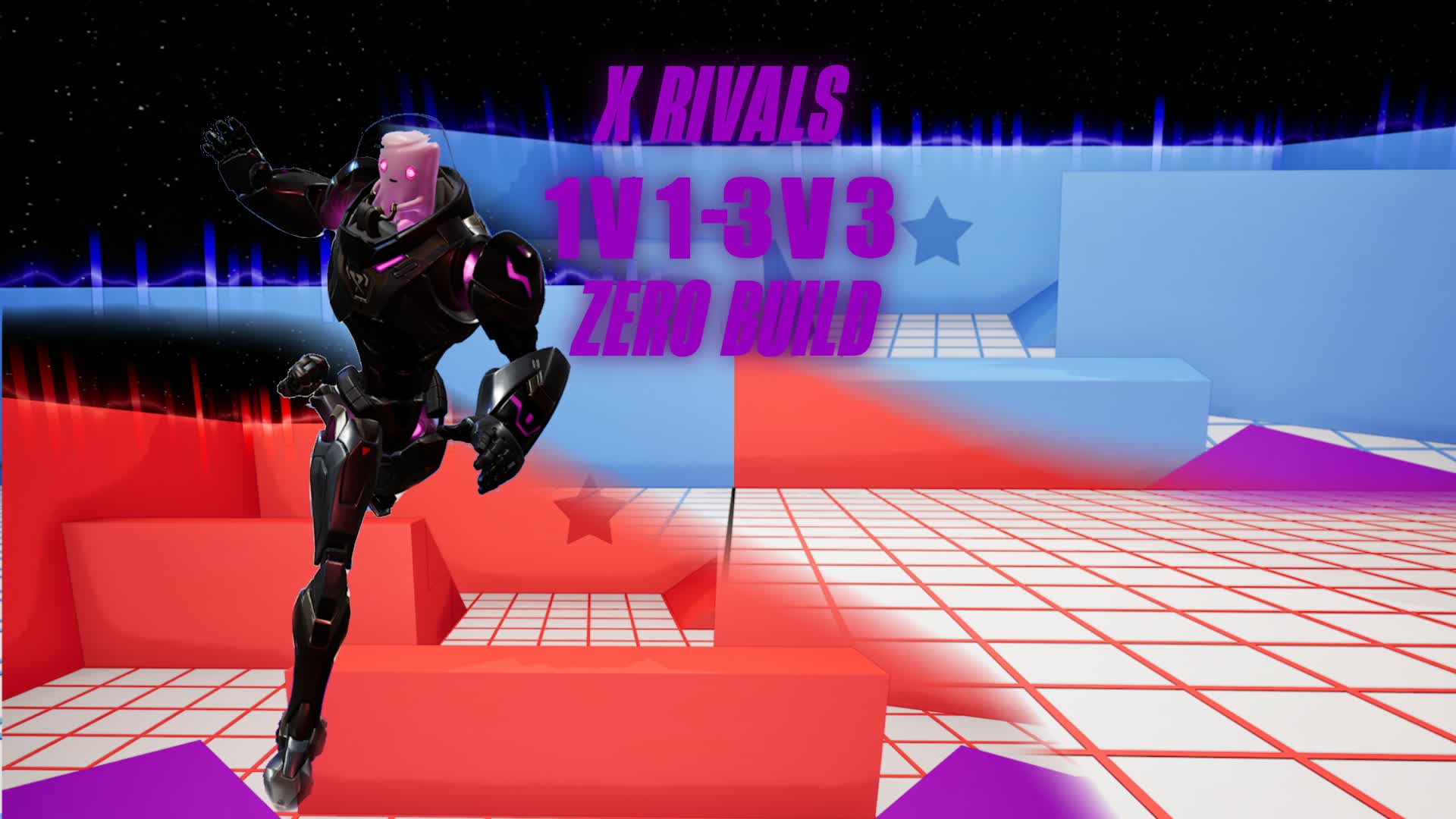 X RIVALS 1V1-3V3 ZERO BUILD — Fortnite Creative map