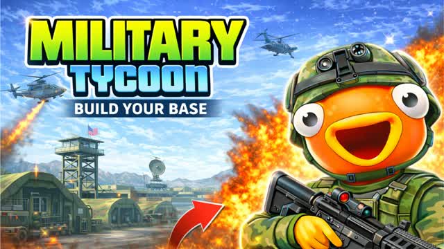 MILITARY TYCOON — Fortnite Creative map cover art