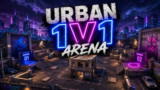 URBAN 1V1 ARENA — Fortnite Creative map cover art