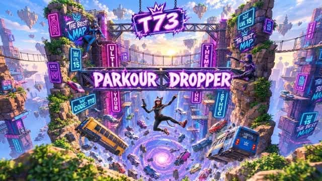 🔥PARKOUR 15 Levels T73 [2544]🔥 — Fortnite Creative map cover art
