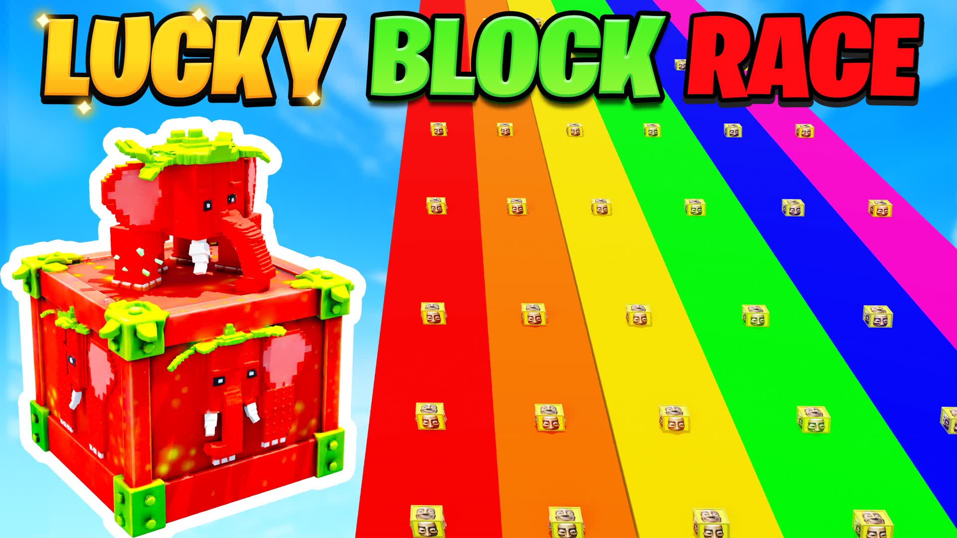 LUCKY BLOCK RACE 🌟 [BRAINROTS] — Fortnite Creative map
