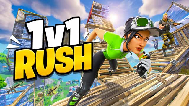 1v1 RUSH — Fortnite Creative map cover art