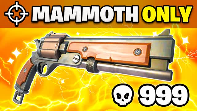 MAMMOTH PISTOL ONLY ONE SHOT — Fortnite Creative map cover art