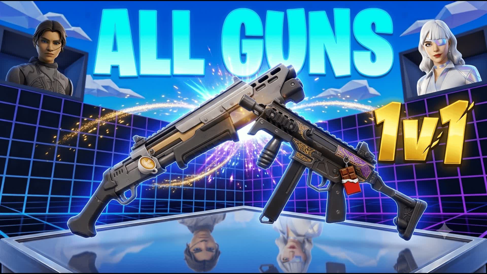 Goty 1v1 - ALL GUNS FFA — Fortnite Creative map