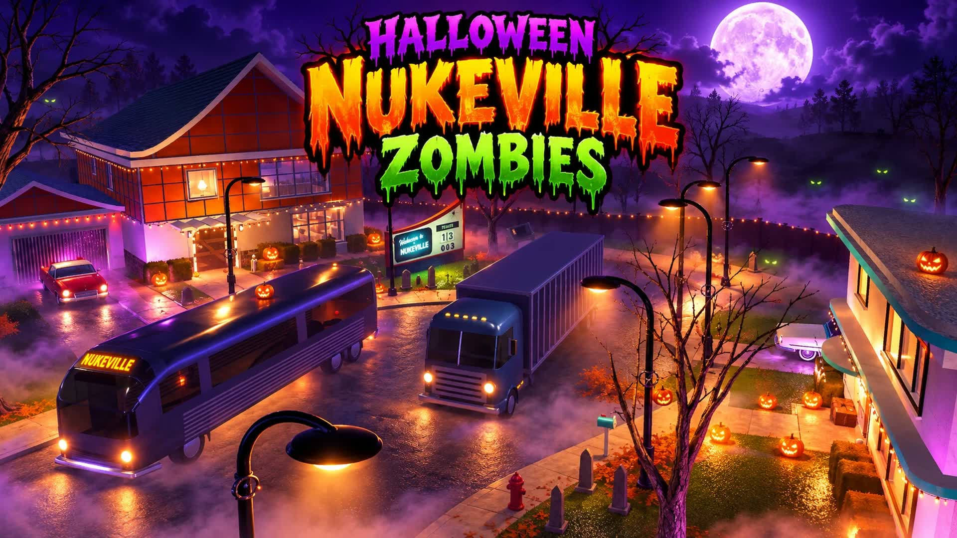 Nukeville Zombies (Halloween) — Fortnite Creative map