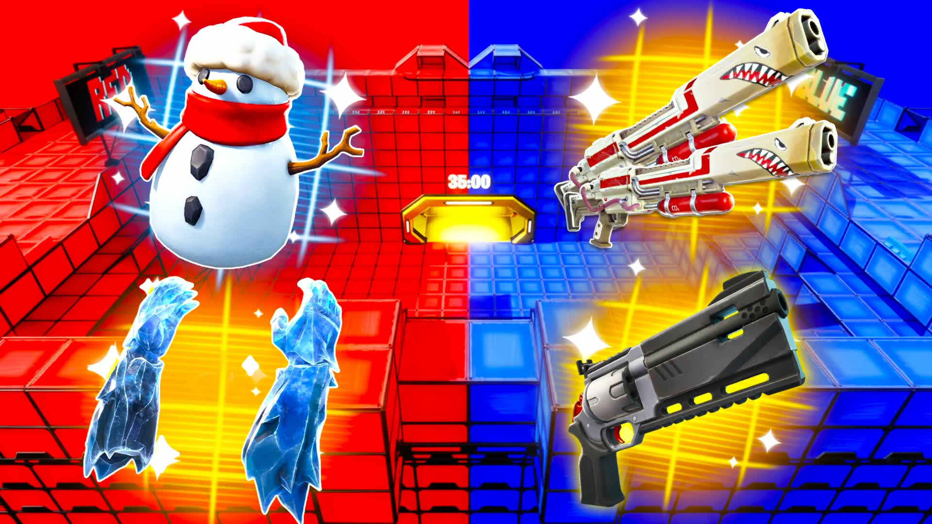 RED VS BLUE red fight — Fortnite Creative map