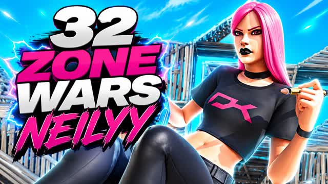NEILYY 32 PLAYERS ZONE WARS! — Fortnite Creative map