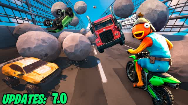 Moto Xtreme: RACING🚦 CARS 🚗 PARKOUR 🥇 — Fortnite Creative map cover art