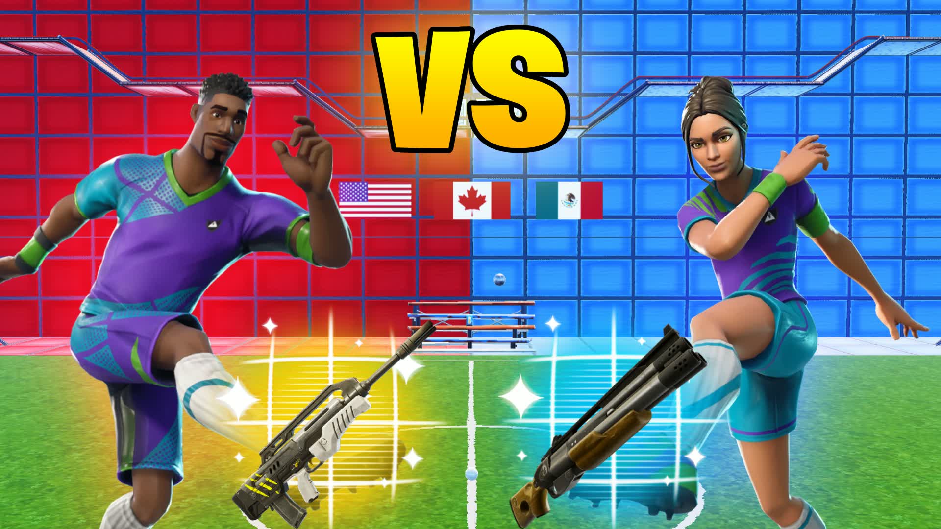 🏆 World Cup 26 Red VS Blue 🔴🔵 — Fortnite Creative map