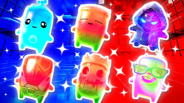 RED VS BLUE POWER RAY 🔴🔵 — Fortnite Creative map