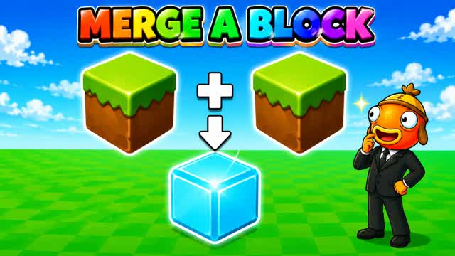 MERGE A BLOCK — Fortnite Creative map cover art