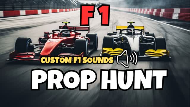 F1 - PROP HUNT 🏎️ — Fortnite Creative map cover art