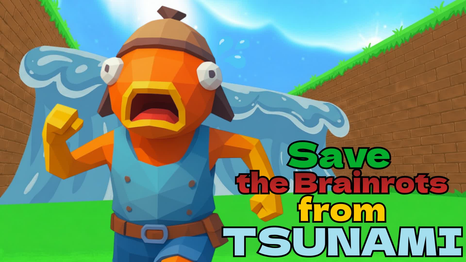 Save the Brainrots from TSUNAMI — Fortnite Creative map