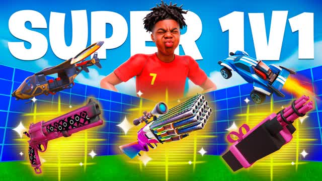 SUPER 1v1 Custom weapons — Fortnite Creative map