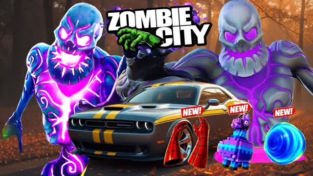 GRAND ZOMBIE DRIVE CITY — Fortnite Creative map