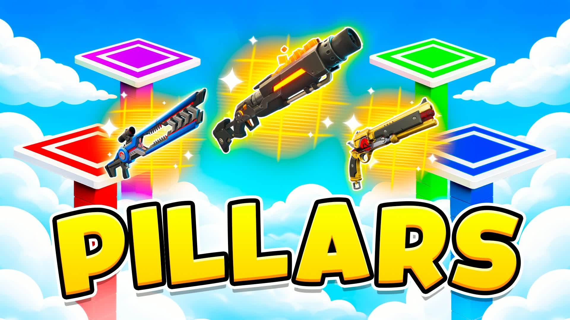 MEGA PILLARS - FFA — Fortnite Creative map