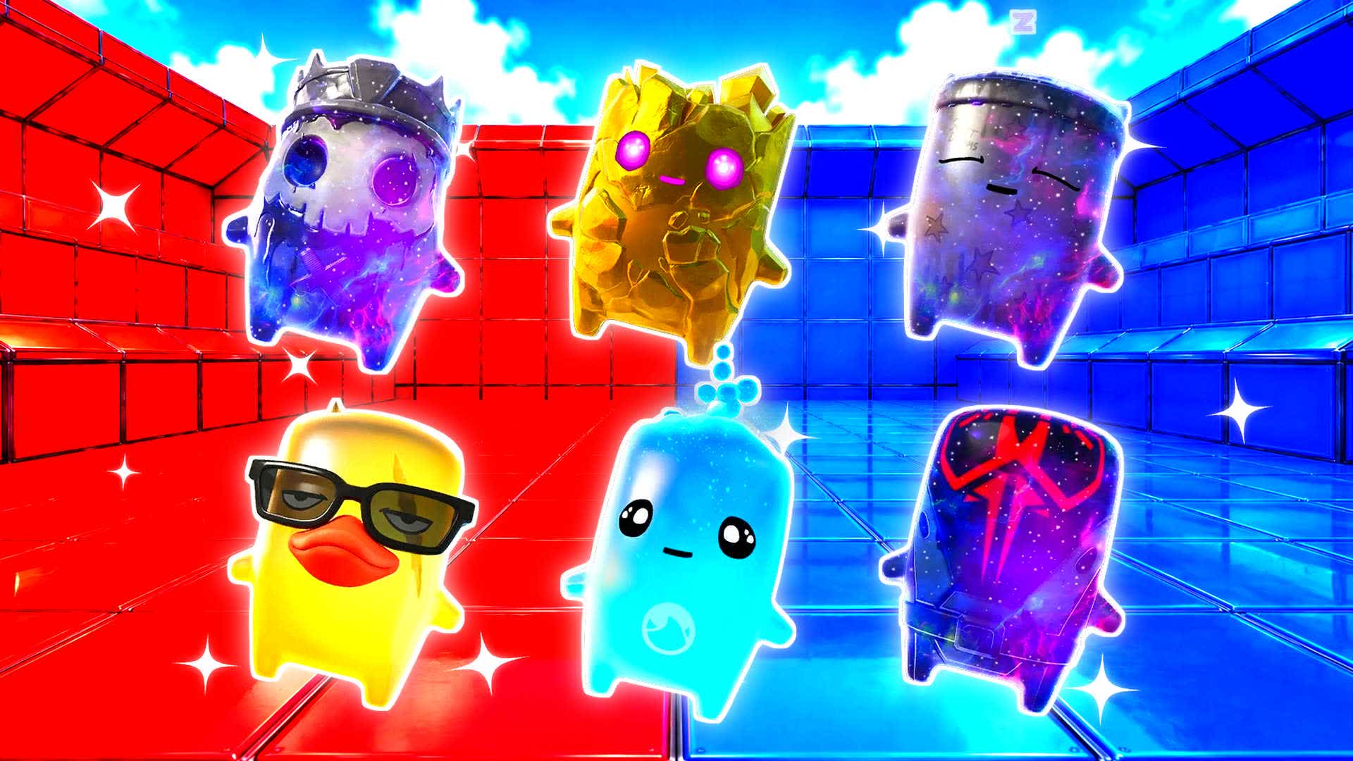 RED VS BLUE SYNTH ALLEY 🔴🔵 — Fortnite Creative map