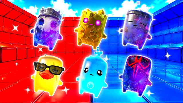 RED VS BLUE SYNTH ALLEY 🔴🔵 — Fortnite Creative map cover art
