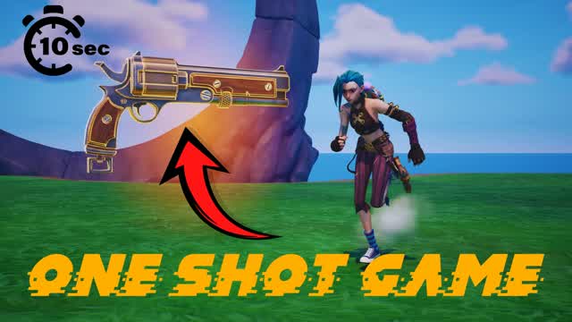 READY AIM ONE SHOT GAME — Fortnite Creative map cover art