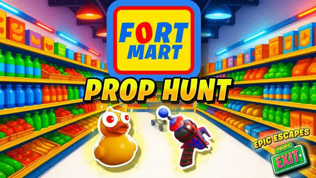 FORTMART PROP HUNT 🛒 ESCAPE SHOP — Fortnite Creative map