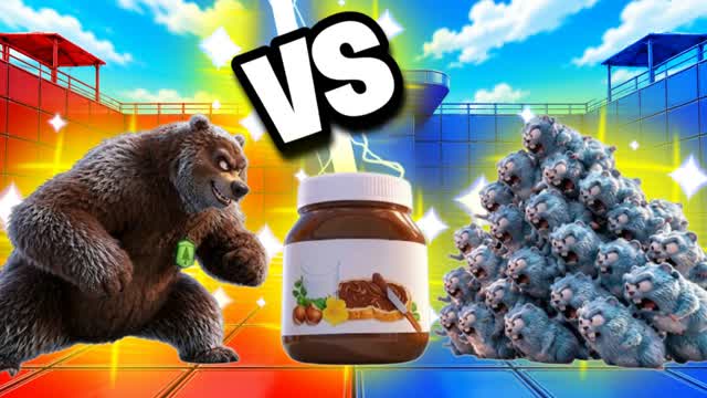 🔴🔵 RED VS BLUE SWEET BEAR 🔴🔵 — Fortnite Creative map