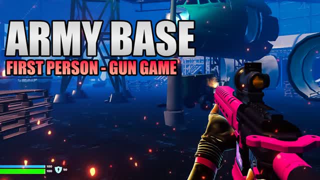 Army Base | GUN GAME | First Person — Fortnite Creative map cover art
