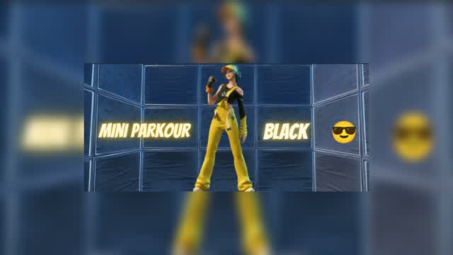 Mini Parkour Black — Fortnite Creative map cover art